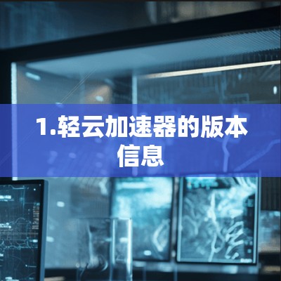 1.轻云加速器的版本信息