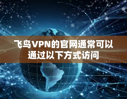飞鸟VPN的官网通常可以通过以下方式访问