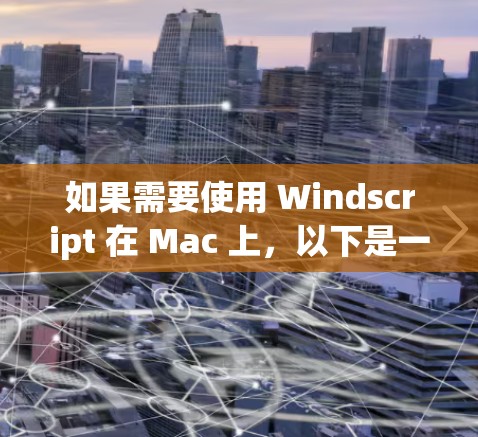 如果需要使用 Windscript 在 Mac 上，以下是一些步骤和信息