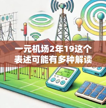 一元机场2年19这个表述可能有多种解读,具体含义取决于上下文和上下文的背景信息。以下是一些可能的解释和含义 一元机场2年19这个表述可能有多种解读,具体含义取决于上下文和上下文的背景信息。以下是一些可能的解释和含义