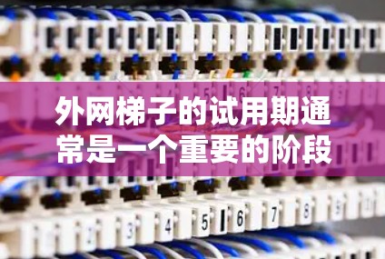 外网梯子的试用期通常是一个重要的阶段,旨在帮助新人进入职场,了解公司的文化和公司文化,并为他们提供机会来学习新技能和适应工作环境。以下是对外网梯子试用期的一些关键点和考虑因素 外网梯子的试用期通常是一个重要的阶段,旨在帮助新人进入职场,了解公司的文化和公司文化,并为他们提供机会来学习新技能和适应工作环境。以下是对外网梯子试用期的一些关键点和考虑因素