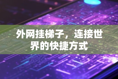 外网挂梯子，连接世界的快捷方式