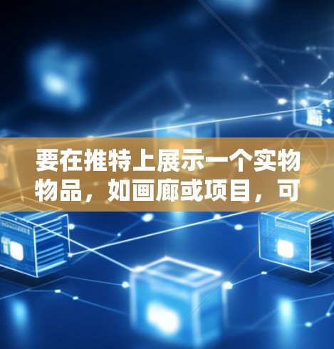 要在推特上展示一个实物物品,如画廊或项目,可以使用以下方法 要在推特上展示一个实物物品,如画廊或项目,可以使用以下方法