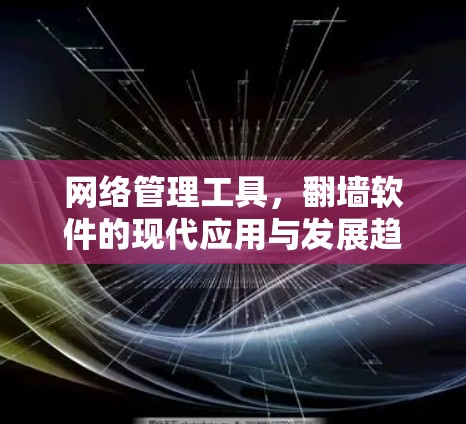 网络管理工具,翻墙软件的现代应用与发展趋势 网络管理工具,翻墙软件的现代应用与发展趋势
