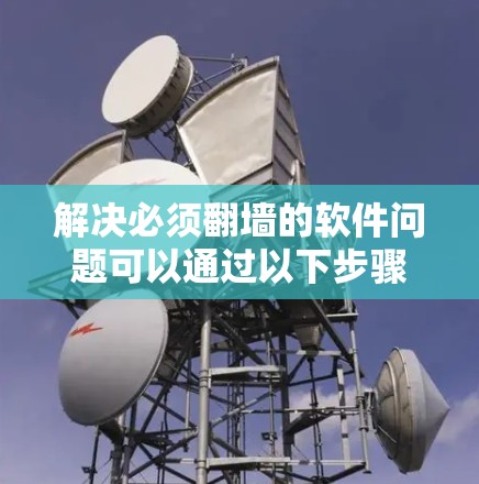 解决必须翻墙的软件问题可以通过以下步骤进行